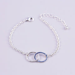Birthstone Infinity Bracelet Made with Crystals from Swarovski ®