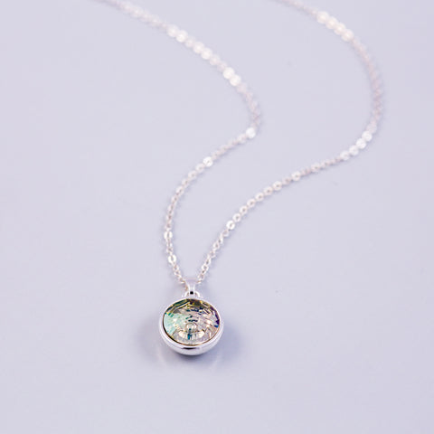 Silver Earth Element Gemstone Necklace