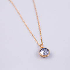 Gold Water Element Gemstone Necklace