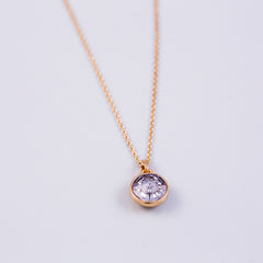 Gold Air Element Gemstone Necklace