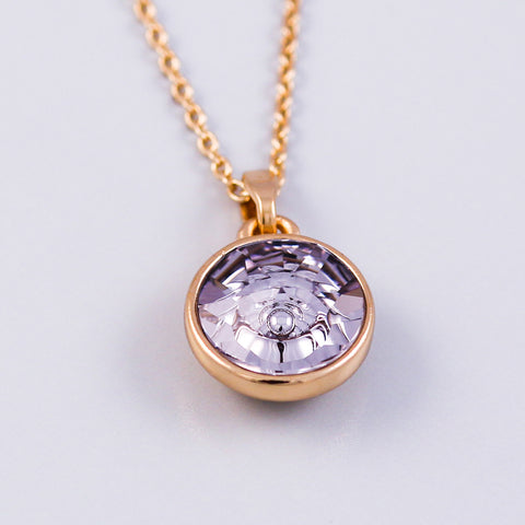 Gold Air Element Gemstone Necklace