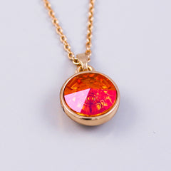 Gold Fire Element Gemstone Necklace