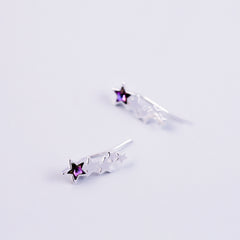 Stars Silver & Gold Purple Crystal Bundle 5056183902865
