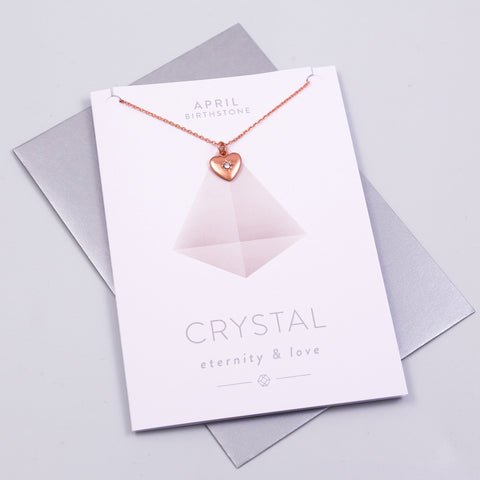 April Charm Card Birthstone Collection