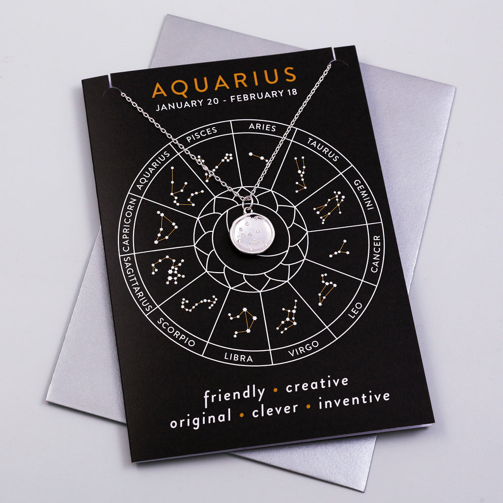 Aquarius Charm Card Constellation Collection