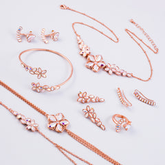 Cherry Blossom | Sakura Flower Necklace | Wedding Necklace | Wedding Jewellery Set