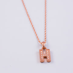Letter H necklace | Initial Letter Necklace | Initial H Pendant Necklace