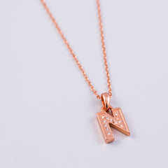 Letter N necklace | Initial Letter Necklace | Initial N Pendant Necklace