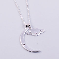 Moon & Planet Necklace