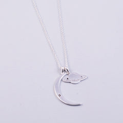Moon & Planet Necklace