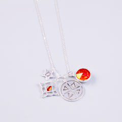 Four Elements Charm Necklace in Fire