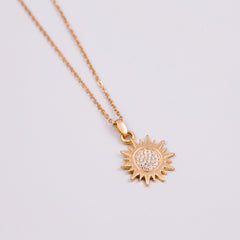 Crystal Sun Necklace