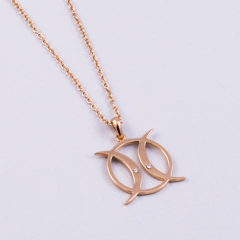 Gold Triple Moon Necklace