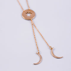 Triple Moon Goddess | Female Empowerment | Gold | Goddess Symbol | Moon Luna | Necklaces for Women | Waxing | Full Moon | Waning | 