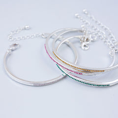 Thin Bangle Made with Crystals from Swarovski ®