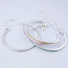 Thin Bangle Made with Crystals from Swarovski ®