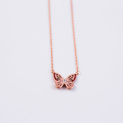 Butterfly Necklace | January Birthstone Necklace | Birthstone Colours | Siam