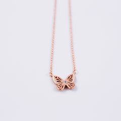Butterfly Necklace | April Birthstone Necklace | Birthstone Colours | Crystal
