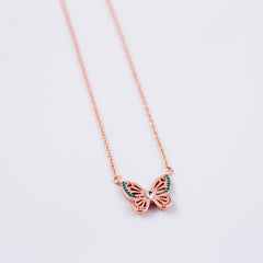 Butterfly Necklace | May Birthstone Necklace | Birthstone Colours | Emerald