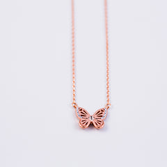Butterfly Necklace | December Birthstone Necklace | Birthstone Colours | Light Sapphire
