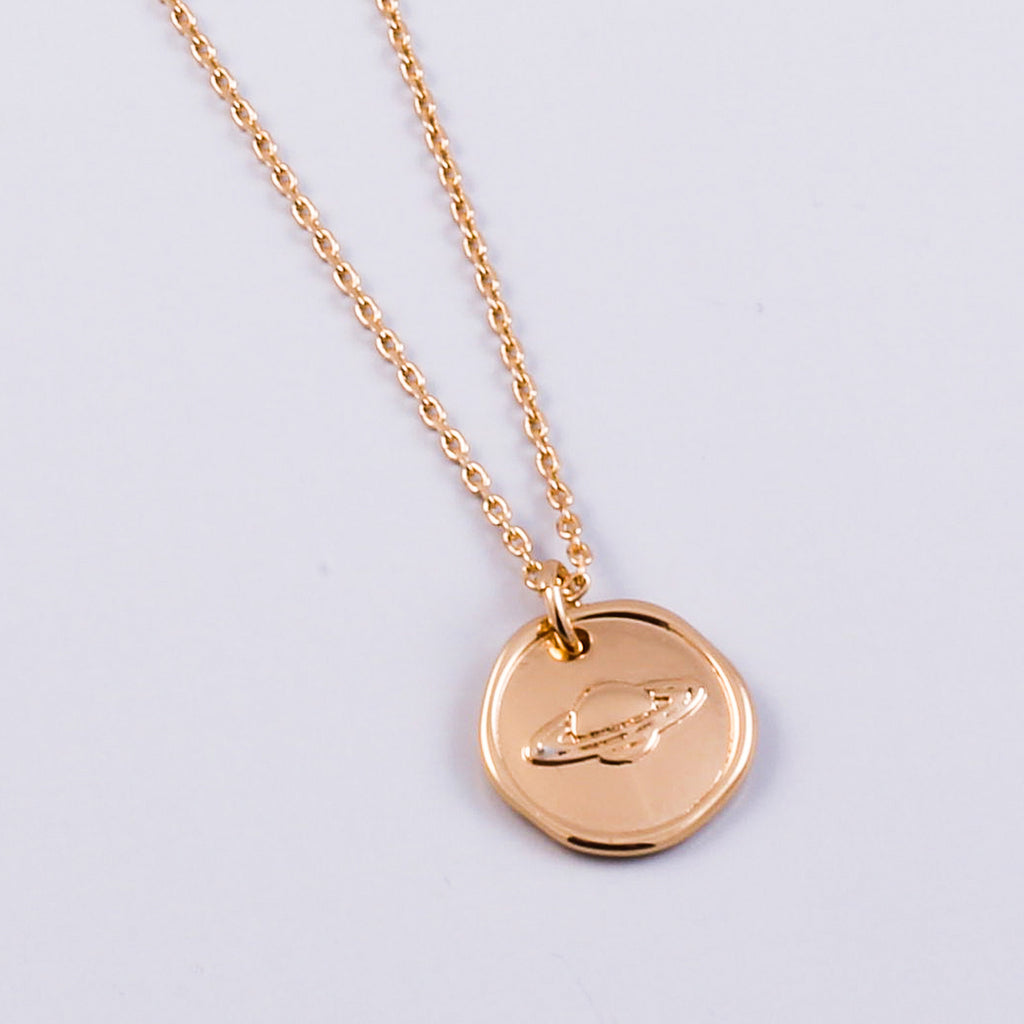 Gold Planet Necklace