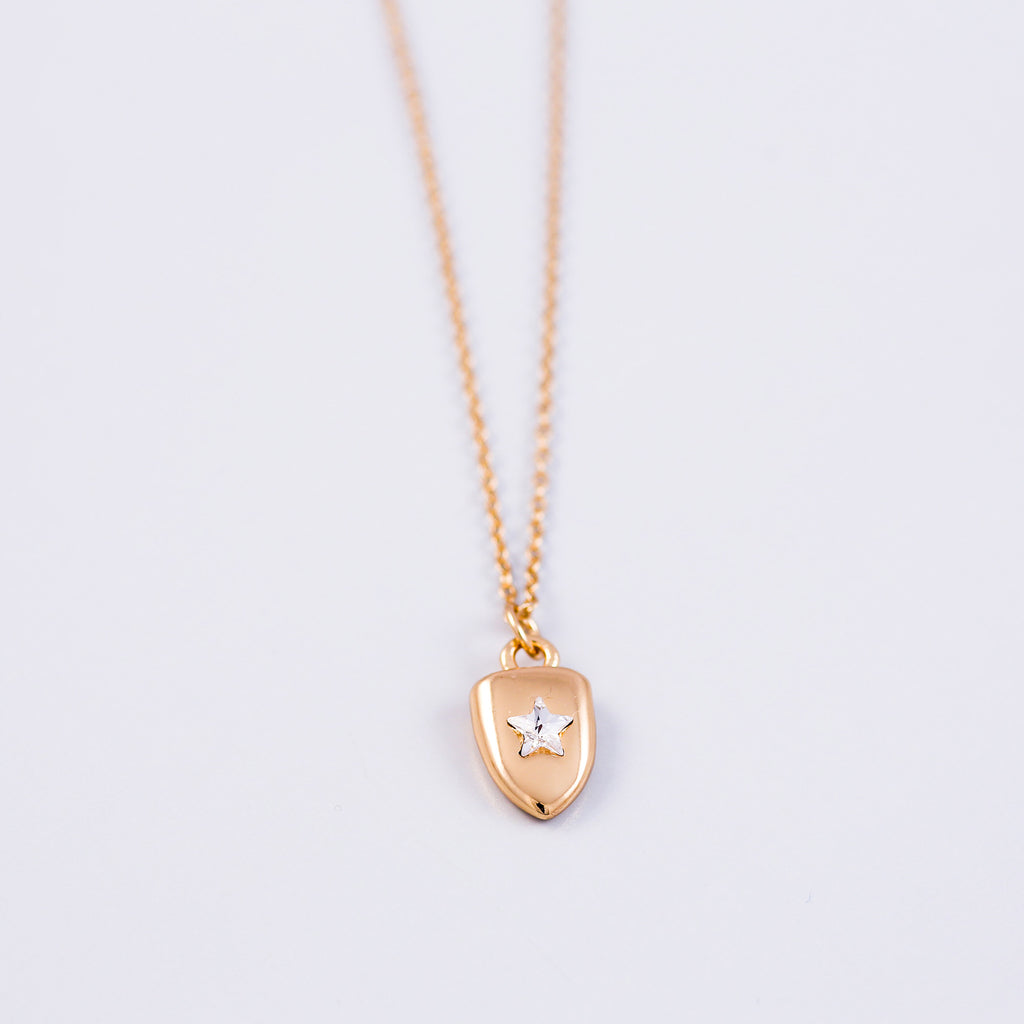 Gold Shield Pendant
