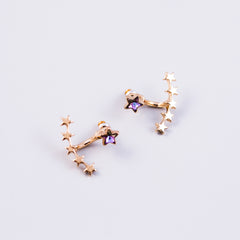 Stars Silver & Gold Purple Crystal Bundle 5056183902865