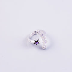 Stars Silver & Gold Purple Crystal Bundle 5056183902865
