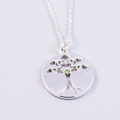 Tree of Life Necklace | August Birthstone Necklace | Birthstone Colours | Peridot