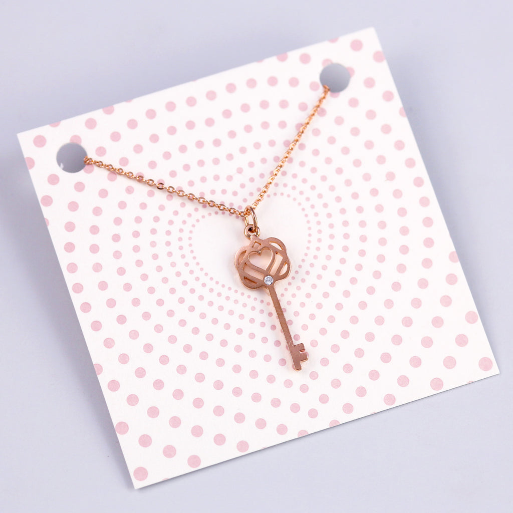 Rose Gold Key Necklace