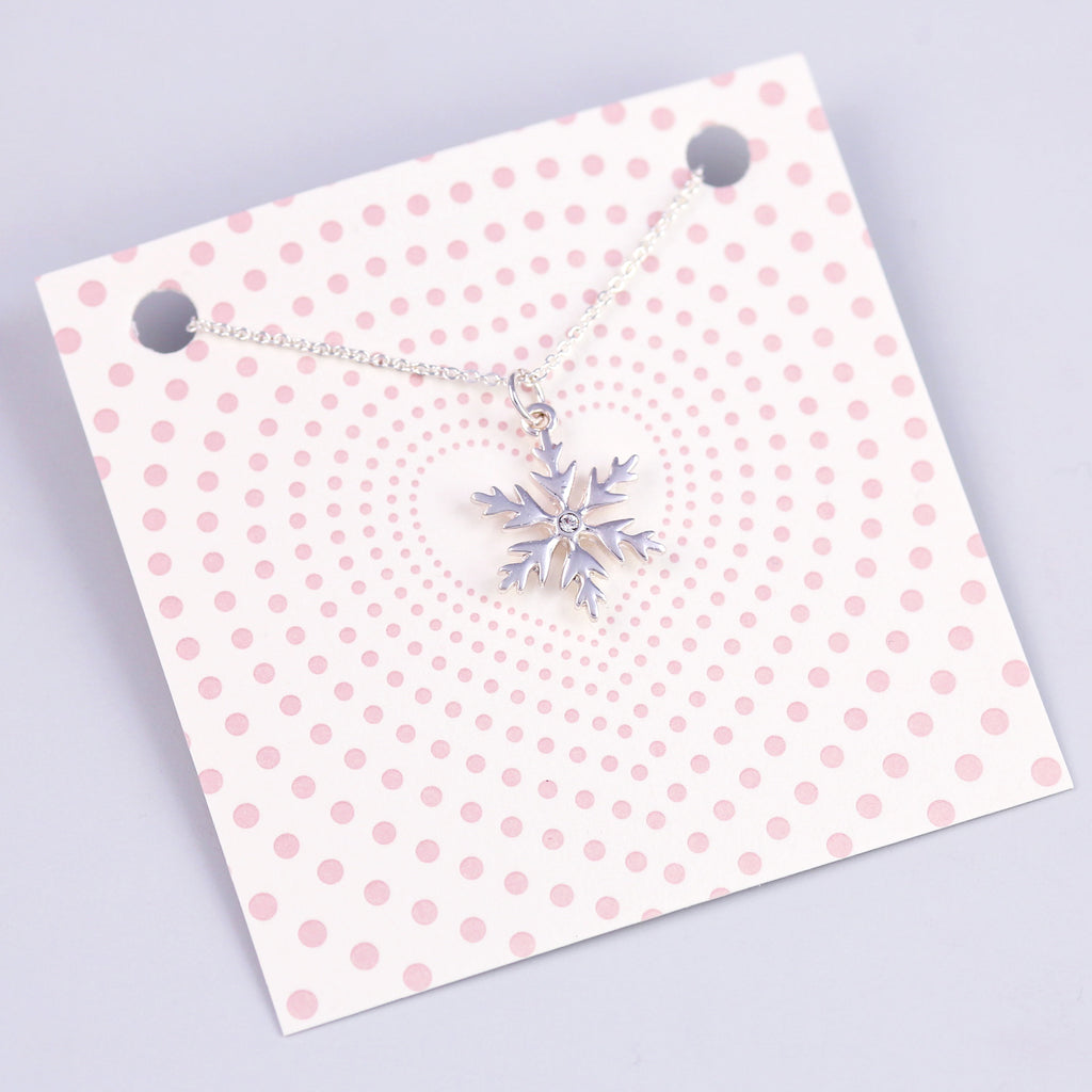 Silver Snowflake Necklace