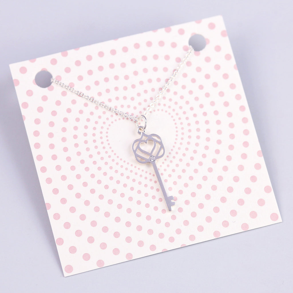 Silver Key Necklace