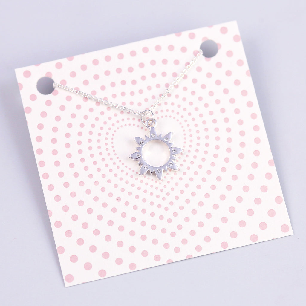 Silver Sun Necklace