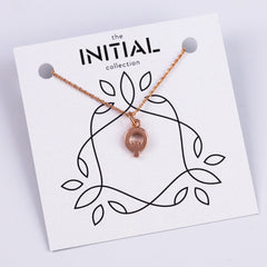 Rose Gold Initial Necklace