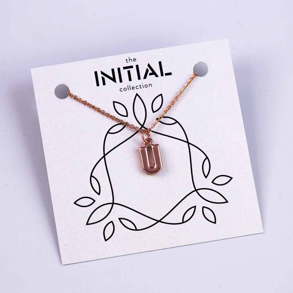 Letter U Necklace