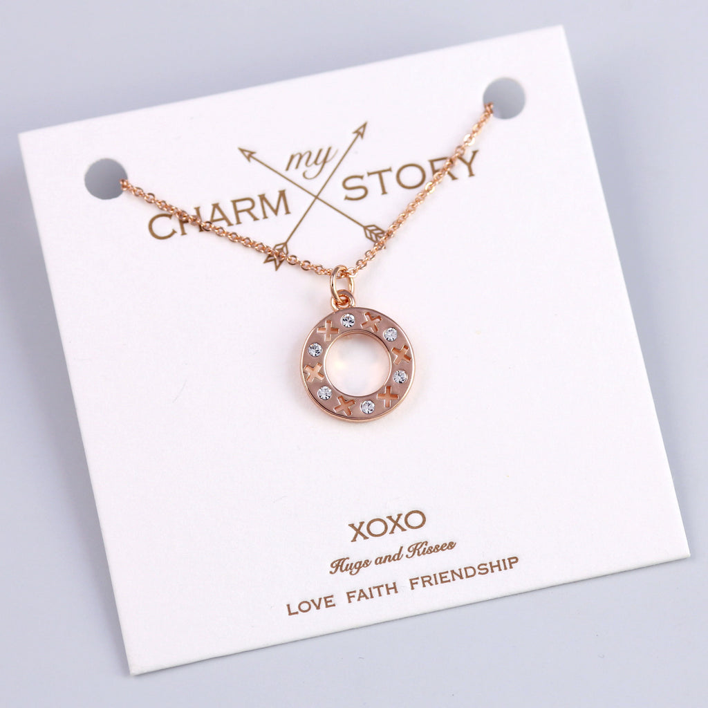 Rose Gold XOXO Necklace