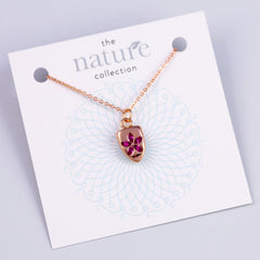 Rose Gold Necklace Nature Collection