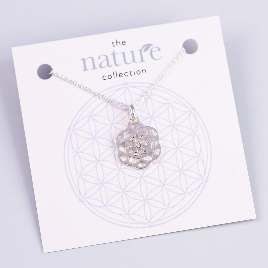 Silver Seed of Life Necklace Nature Collection