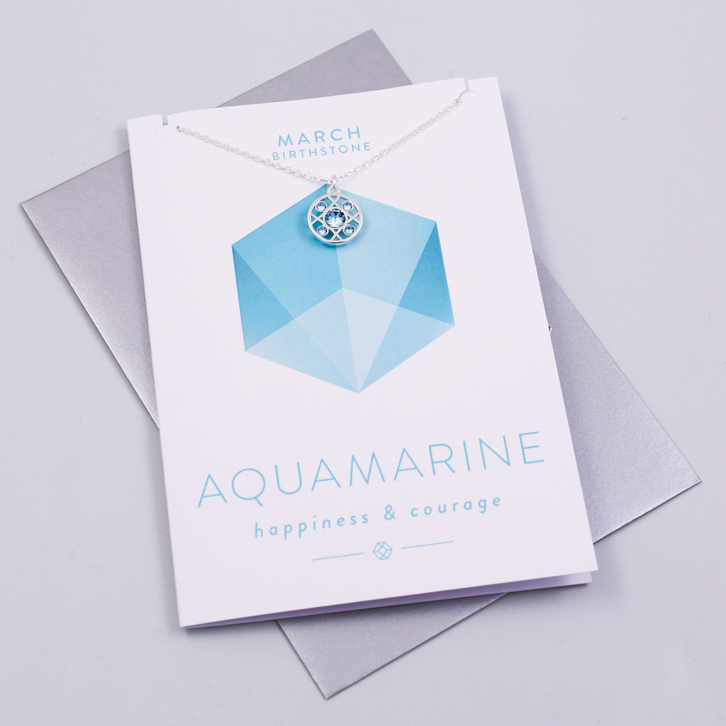 March Charm Card Birthstone Collection