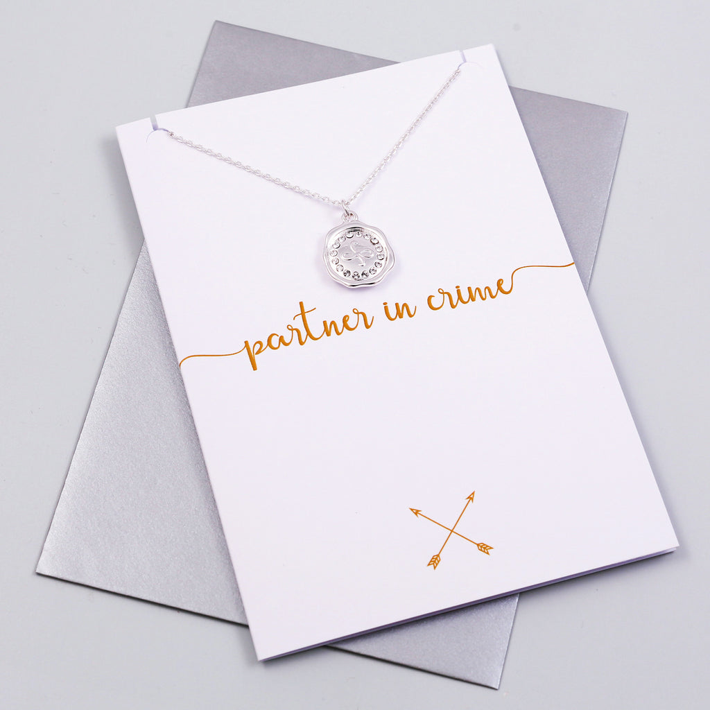 Partner in Crime Charm Card Friendship Collection
