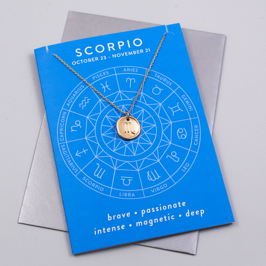 Scorpio Charm Card Zodiac Collection