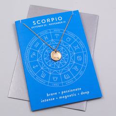 Scorpio Charm Card Zodiac Collection