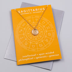 Sagittarius Charm Card Zodiac Collection