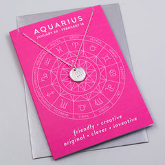 Aquarius Charm Card Zodiac Collection