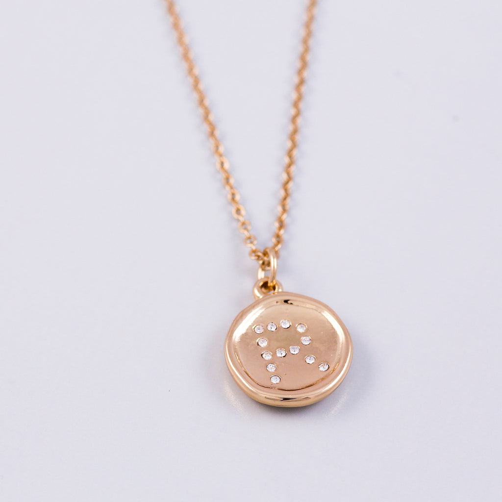 Diamante Love Letter R Necklace