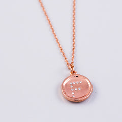 Letter F necklace | Initial Letter Necklace | Initial F Pendant Necklace