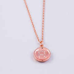 Diamante Love Letter R Necklace