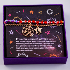 Four Elements Charm Bracelet in Fire