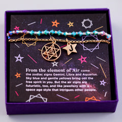 Four Elements Charm Bracelet in Air