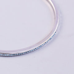 Thin Bangle Made with Crystals from Swarovski ®